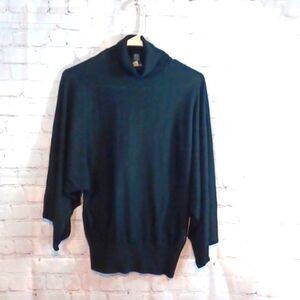 Susan Lewis Womans  Silk Black Short Sleeve Sweater L‎